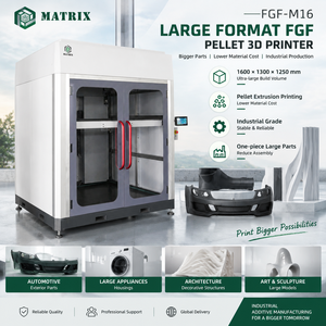 Impresora 3D PLA Automática de Formato Grande Industrial FGF de 1600*1300*1250 mm para la Fabricación de Piezas Exteriores de Automóviles, Nueva - Product Image 1