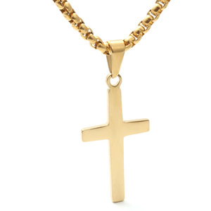 <b>Cross</b> Necklace Stainless Steel Unisex Pendant Fashion Jewelry Gift - Product Image 1