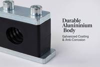 Serre-tuyau hydraulique réglable Susen en acier inoxydable/aluminium, usage intensif, métrique et impérial, diamètre de serrage 6mm-508mm