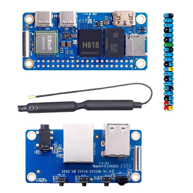 Orange Pi Zero 2W SBC + Expansion Board 4GB RAM H618 WiFi BT HD MI
