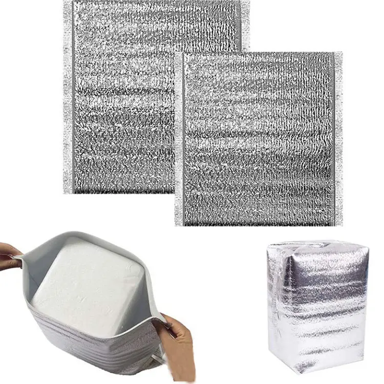 Feuille d'aluminium écologique 10 pièces, thermo-isolant, sac d'emballage en plastique