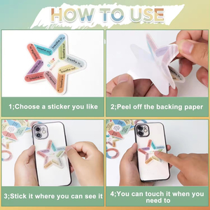 Custom PEVA Textured Sensory Strips Anxiety Relief Calm <b>Stickers</b> Stress Release Tactile <b>Toys</b> for Cup Mobile Phone - Product Image 2