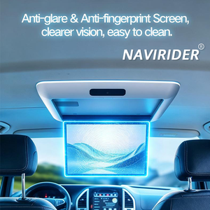 17.5 Inch Motorized Android 16 Flip Down Roof Mount Monitor Universal Overhead Car Screen WIFI BT <b>HDMI</b> Video Player IPS Screen - Product Image 5