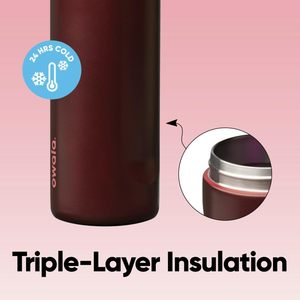 ขวดน้ำเก็บความร้อนสแตนเลสแบบใช้ซ้ำได้ ปราศจากสาร BPA พร้อมห่วงหิ้ว สำหรับเดินป่า ตั้งแคมป์ ขวดน้ำ Owala FreeSip - Product Image 5