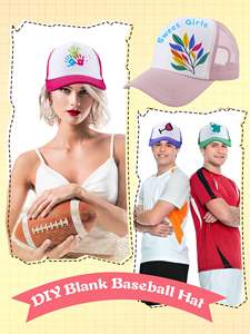 Casquettes de camionneur vierges personnalisables pour adultes et enfants, casquettes de camionneur à sublimation DIY, casquettes de baseball en maille, chapeaux d'été pour hommes et femmes - Product Image 5