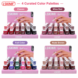 LSKINR 7080 24 Colors Nail Polish Set with Counter Display Box Air Dry Fast Drying Salon Wholesale OEM Private Label - Product Image 1