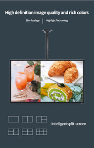 Dakplafond restaurant reclamebord digitaal signage en displays digitaal menu bord voor restaurant - Product Image 4