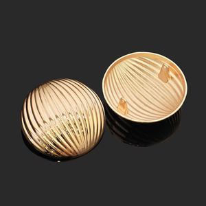 Botones de metal de aleación con forma especial de concha marina, estrella de mar, para ropa, personalizados de fábrica, con vástago, color dorado - Product Image 3