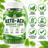 Complément Alimentaire Vitamines Keto Gummies 60 Pièces ACV Favorise la Digestion Directement du Fabricant en Stock