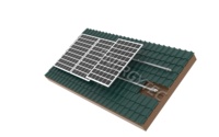 Supports de panneaux solaires en aluminium pour toits en tuiles Anodisé pour toit en tôle Installation solaire Système de montage solaire Modules PV encadrés