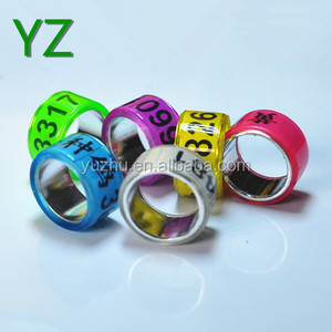 Witte Race/Homing Duif Ring Beenbanden Gouden Binnenlaag Met Aangepaste Naam Telefoon Serienummer Hight 5Mm - Product Image 2