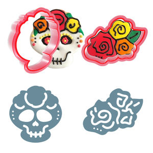 추수 감사절 허수아비 해바라기 비스킷 퐁당 반죽 클레이 커터 금형, 쿠키 커터 및 쿠키 장식, 로얄 아이싱 - Product Image 2