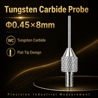 Height Gauge Probe, M2.5 Dial Indicator, Tungsten Steel Flat-Tip Probe, Diameter 0.45 X 8 mm Custom Sizes Available Per Drawings