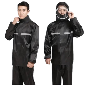 High Quality Oxford Cloth Pvc Double Layer Rainproof Hat Brim <b>Rain</b> Gear Windproof <b>Coat</b> With Large Hat Outdoor Sea Raincoat - Product Image 1