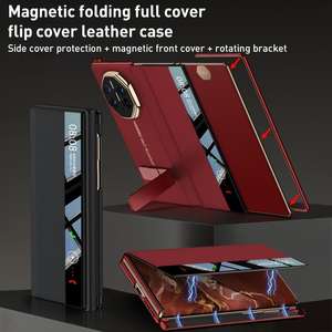 <span class=keywords><strong>Pour</strong></span> Huawei Mate XT Ultimate GKK Étui <span class=keywords><strong>de</strong></span> téléphone pliable magnétique avec 360 °   <span class=keywords><strong>Coque</strong></span> <span class=keywords><strong>de</strong></span> <span class=keywords><strong>protection</strong></span> intégrale avec béquille rotative - Product Image 2