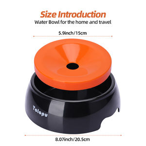 Yüzen Evcil Hayvan Mama ve Su Kabı, Küçük Orta Büyük Köpekler ve Kediler için, Dökülmez Kaymaz Silikon Tabanlı Köpek Su Kabı - Product Image 3