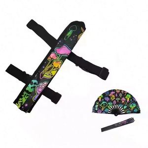 Nouveau support de ventilateur portable en tissu polyester écologique de 13 pouces, personnalisable avec logo, idéal pour les festivals, les fêtes et les soirées rave - Product Image 4