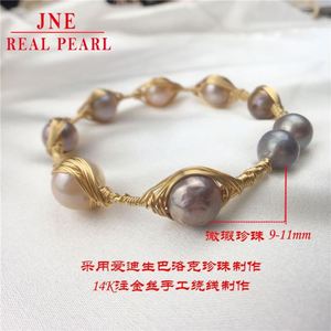 Gelang mutiara air tawar mutiara sedikit cacat gelang lilit gadis kepribadian ornamen - Product Image 4