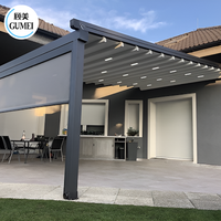 Auvent rétractable motorisé pour extérieur, pergola en PVC, systèmes de pergola, auvent de garage en métal, auvent de patio, toit rétractable