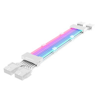 Câble d'extension PSU RGB ATX 24Pin PCI-E GPU 2X8Pin Neon Color Line ARGB Streamer Transfer Adapter M/B 5V 3Pin SYNC