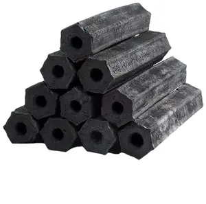 Briquetas de carbón natural de bambú al por mayor, barbacoa de carbón natural sin humo, briquetas de carbón para barbacoa al aire libre