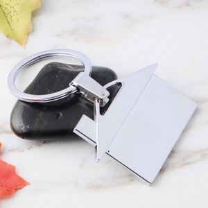 Cute Custom Metal Engraving Vintage Fashion House Shape Carabiner <b>Keychain</b> Souvenir Pendant Advertising Gifts - Product Image 6