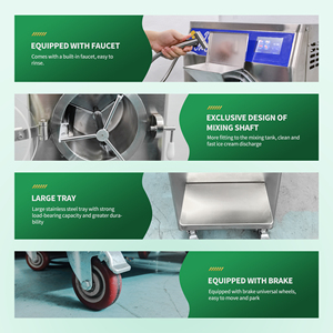 Ticari İtalyan sert dondurma makinesi <span class=keywords><strong>Sorbet</strong></span> Gelato yapımcısı yüksek verimlilik toplu dondurucu meyve Gelato yapma makinesi - Product Image 2