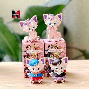 ฟิกเกอร์ลินาเบลล์น่ารัก 4 ชิ้น รูปสุนัขจิ้งจอกสีชมพู ของตกแต่งเค้ก ของตกแต่งรถยนต์ พีวีซี กล่องสุ่มสุดฮิต - Product Image 6