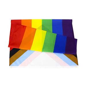 Bandera Arcoíris LGBT de Doble Costura, Económica y Ecológica, para Interiores y Exteriores, para Lesbianas, Transgénero, Orgullo Gay, 3x5 - Product Image 5