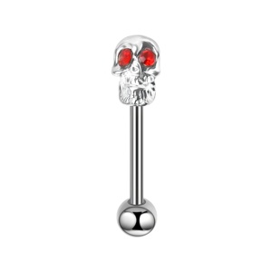 Nouveaux Piercings <span class=keywords><strong>de</strong></span> <span class=keywords><strong>Langue</strong></span> Élégants et Personnalisés en Acier Inoxydable, Ornés <span class=keywords><strong>de</strong></span> Diamants en Forme <span class=keywords><strong>de</strong></span> Crâne, Vente en Gros - Product Image 6