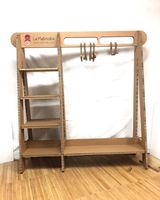 Armoire pour enfants en carton ondulé personnalisée, meubles écologiques avec étagères et tringle de suspension, en kit