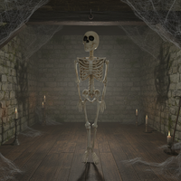 Squelette d'Halloween Articulé sur Mesure de 36 Pouces, Décoration Réglable en Plastique Durable pour Maison Hantée et Décoration de Jardin