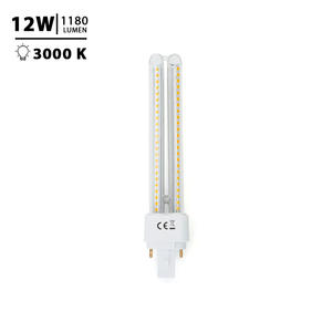 หลอดไฟ LED 2U 12W ประหยัดพลังงาน แสงสีขาว 1200 ลูเมนส์ เหมาะสำหรับการให้แสงสว่างในสำนักงานและพื้นที่เชิงพาณิชย์ - Product Image 1