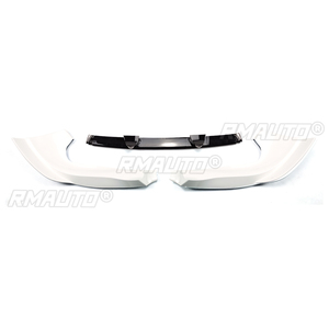 Ensemble de 3 pièces pour Jeep Grand Cherokee SRT 2013-2016 SRT8 2012-2013 2015-2016, séparateur de pare-chocs avant, style fibre de carbone, blanc - Product Image 6