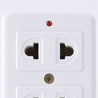 Multiprise électrique 3 prises pour l'Asie du Sud-Est, emballage individuel, multicolore, durable