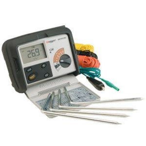 Kit de testeur de terre DET4TD2 20k IV 100 V alimenté par piles AA avec garantie d'un an - Product Image 2