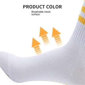 Custom Spring Solid MID Calf <b>Polyester</b> Sports <b>Socks</b> for Students Running-Sweat-Absorbent Breathable - Product Image 5