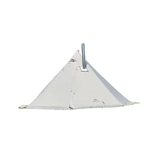 MCETO 400PRO tenda kompor kayu piramida ringan dengan rok salju mendaki Bushcraft Camping Shelter putih