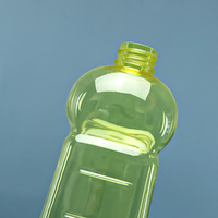 Bouteille de savon liquide à vaisselle en plastique de 500ml 16oz nettoyant transparent pour sol nettoyant pour vaisselle emballage de récipient de cuisine