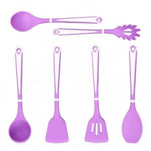 Kitchen Accessories Household Cocina 11 Pieces Cooking Utensils Sustainable <b>Silicone</b> Kitchen <b>Tools</b> Set With Holder - Product Image 4
