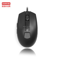 Souris optique biométrique à empreintes digitales M-180F à prix abordable, design ergonomique USB, étanche, noire, 6 boutons,