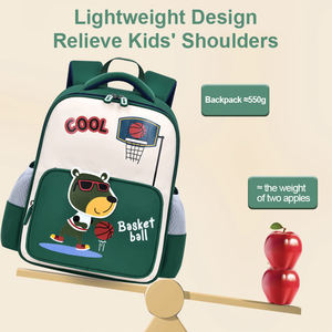 Mochila Escolar Unisex para Niños de Primaria, Grados 1-3, Ligera, Resistente al Agua, Gran Capacidad, Protección de Columna, Diseño Atractivo - Product Image 5