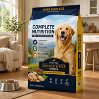 Sacs d'emballage personnalisés pour aliments pour chiens, sachets refermables pour aliments pour animaux de compagnie avec fermeture éclair, sacs autoportants résistants à l'humidité pour aliments secs pour chiens