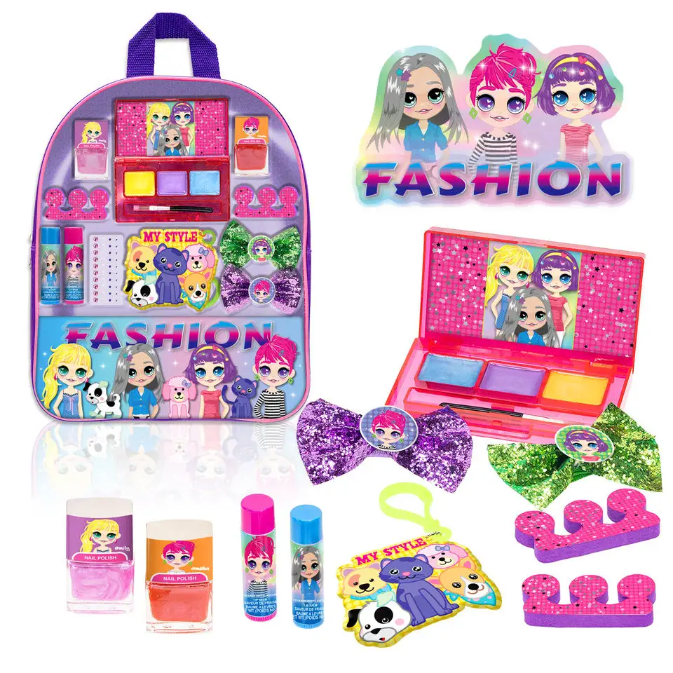 子供用化粧品おもちゃファッション化粧品ポリエステルバッグ子供用教育玩具セット