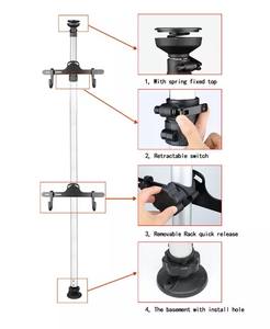 אופני רצפת כדי תקרת אחסון תצוגת אלומיניום חניה מתלה - Product Image 4