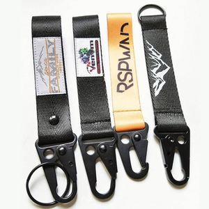 Livraison rapide, porte-clés personnalisé en nylon pour voiture, porte-clés avec logo de voiture, ruban porte-clés - Product Image 1
