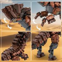GoldMoc, Serie de videojuegos, juego de bloques de construcción, modelo de Barroth Mecha, figura de acción, modelo de montaje DIY, juguete de bloques de ladrillo