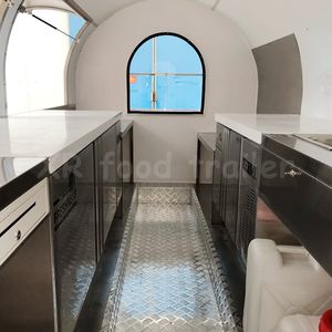 Remolque moderne <span class=keywords><strong>d</strong></span>'<span class=keywords><strong>occasion</strong></span> pour <span class=keywords><strong>d</strong></span>éjeuner Fourgonnette de restauration équipée Camion de restauration remorque de fabrication Bicyclette nouvelle pour nourriture pour fruits mobile Fibre de verre - Product Image 5