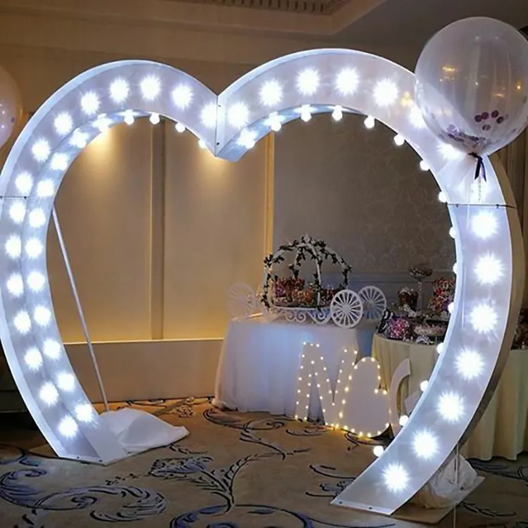 Wholesale New Innovations Heart Arch Lights Sign Marquee Letters 4ft Led Light Big Size Love wedding decoration