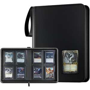 Raccoglitore Premium per Toploader con 4 o 9 Tasche, Contiene 252-288 Carte, Raccoglitore con Cerniera per Toploader, Raccoglitore Personalizzato per Giochi con 4 Tasche - Product Image 1